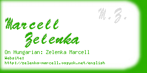 marcell zelenka business card